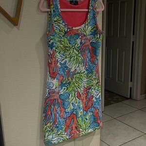 Ronni Nicole Coral Reef Sleeveless Dress